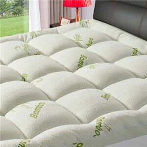 Premium Viscose Made from Bamboo Queen Size Mattress Topper for Back Pain